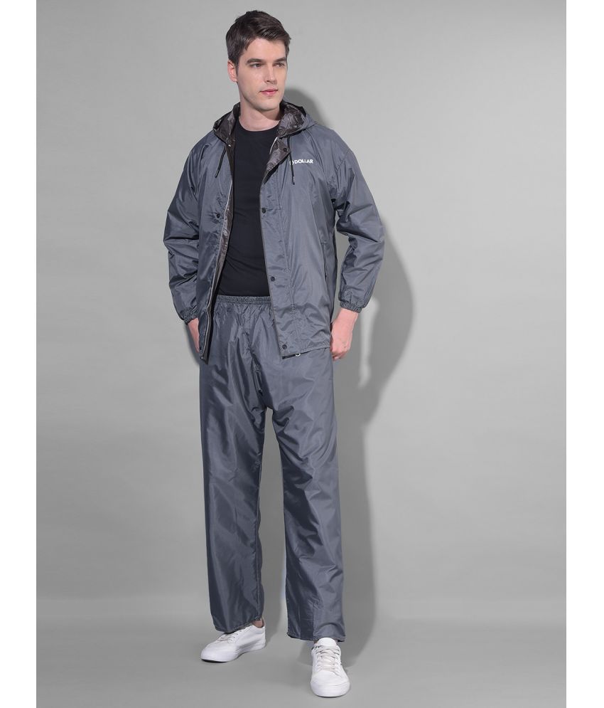     			Dollar Grey Polyester Men's Rain Suit ( Pack of 1 )