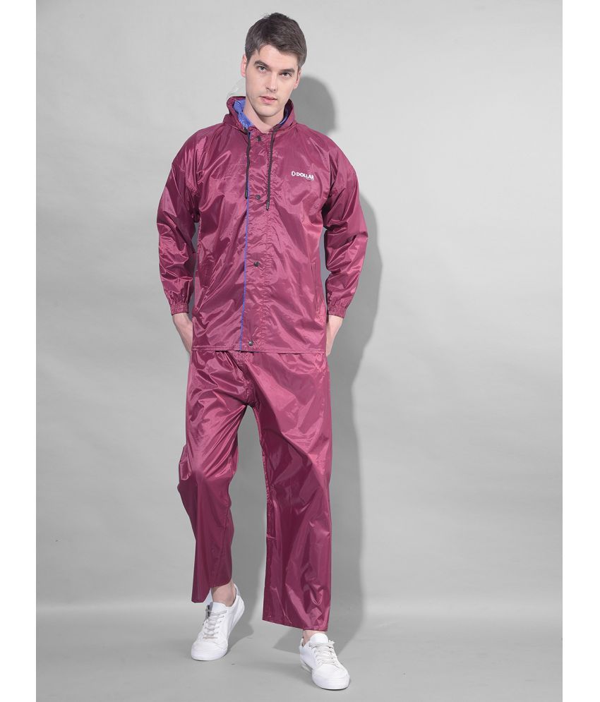     			Dollar Red Polyester Men's Rain Suit ( Pack of 1 )