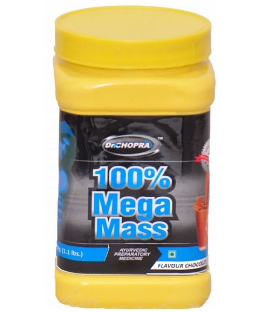     			Dr Chopra 100% Mega Mass Powder 500 gm Chocolate