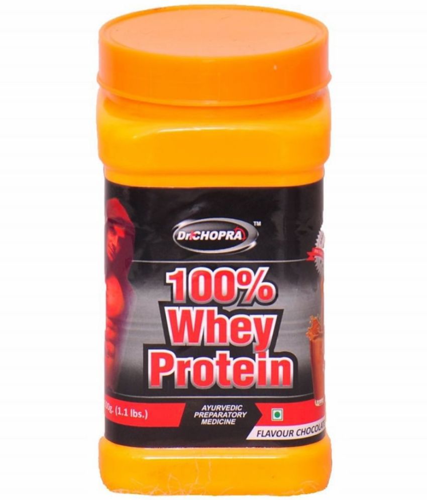     			Dr Chopra 100% Whey Protein Powder 500 gm Chocolate