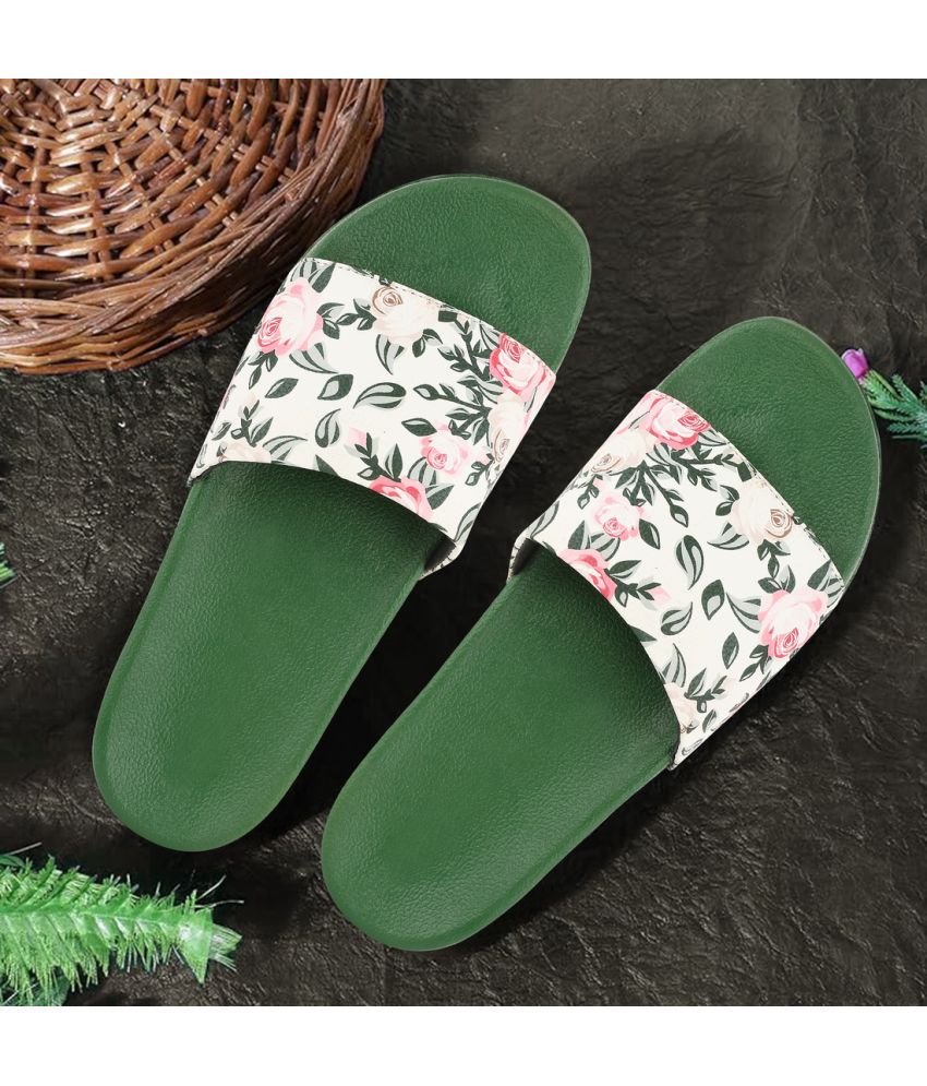     			Gokik Mint Green Women's Slide Flip Flop