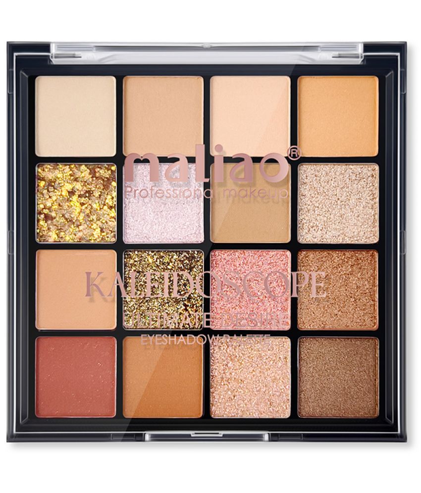     			Maliao Beige Shimmer Pressed Powder Eye Palette 16