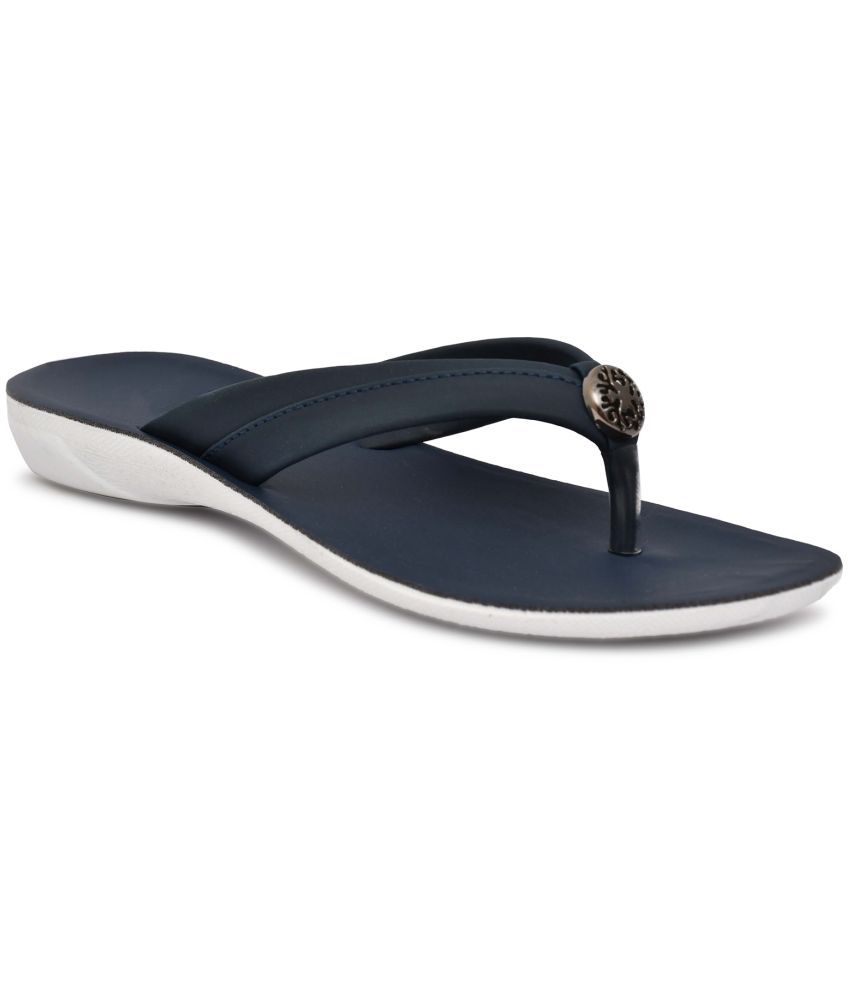     			T-Rock Blue Women's Thong Flip Flop