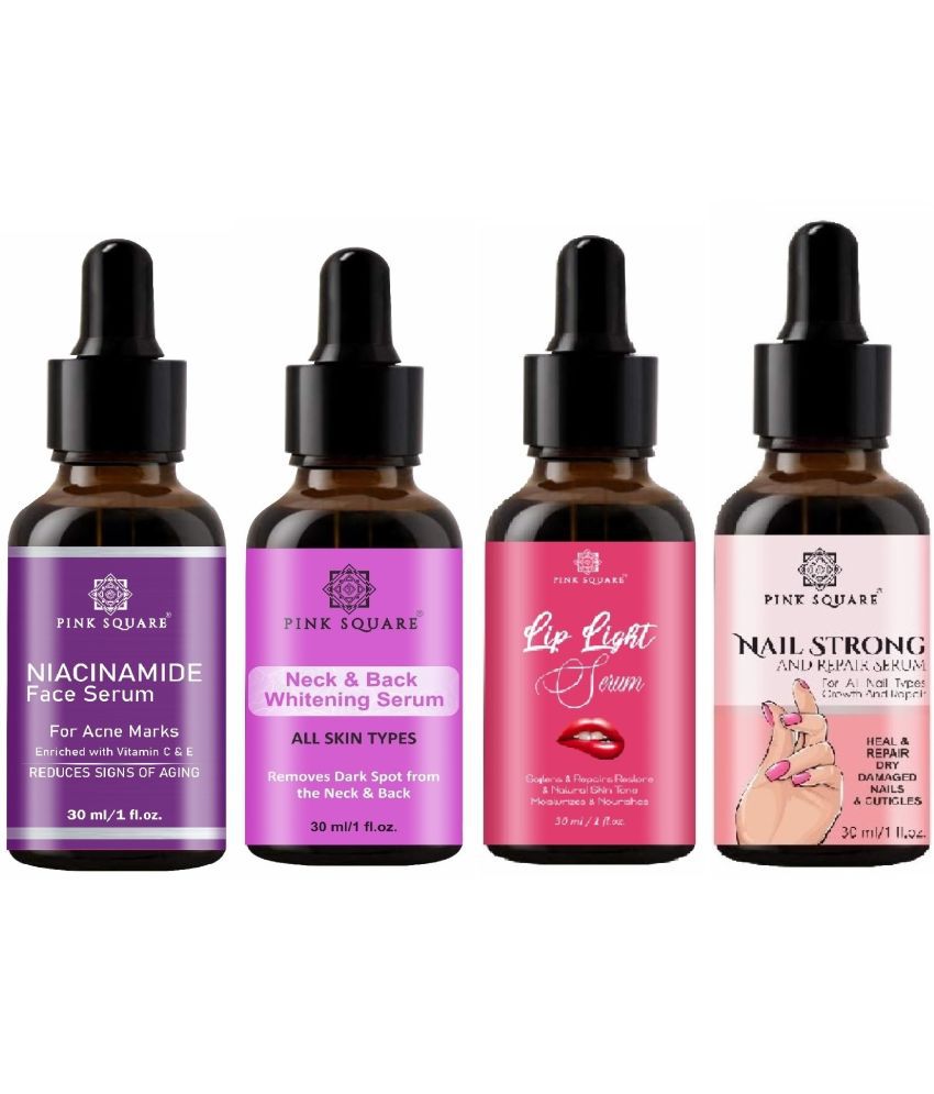     			pink square Face Serum Antioxidants Skin Toning For All Skin Type ( Pack of 4 )