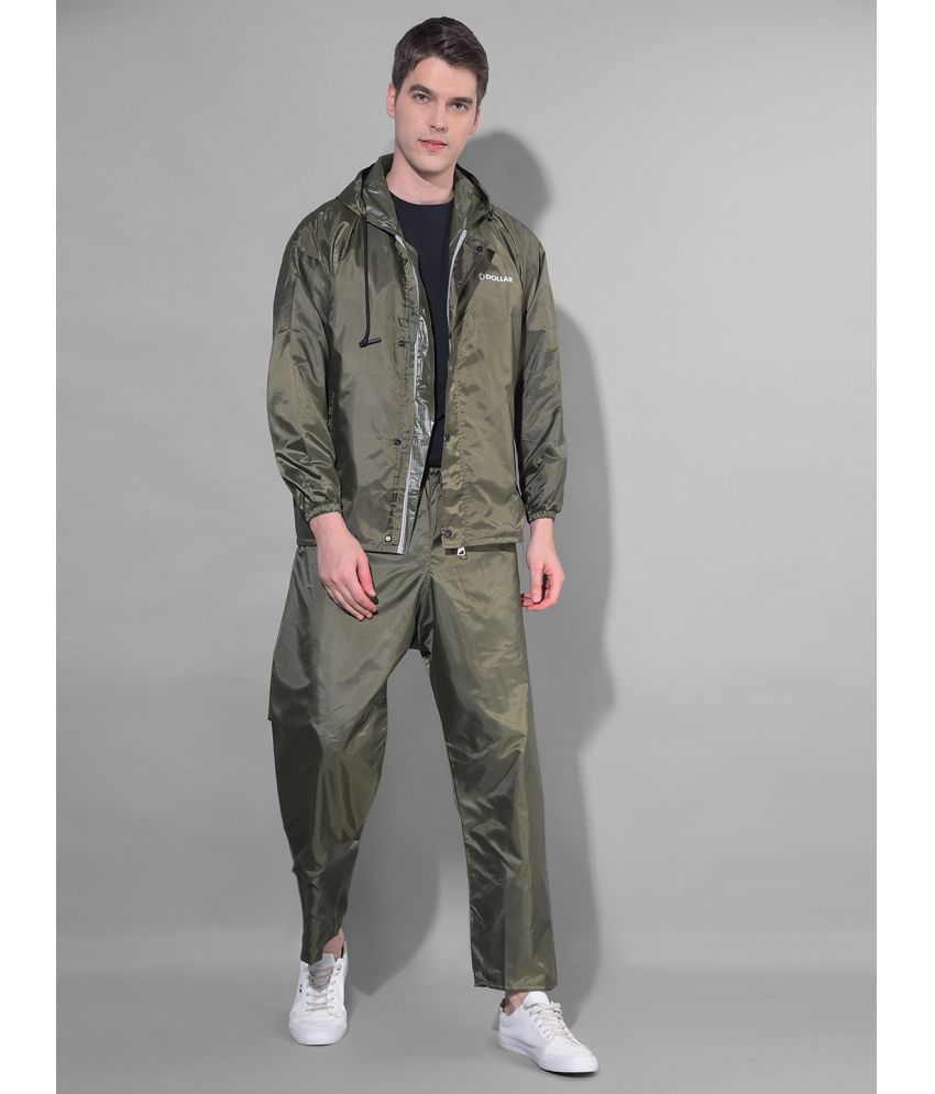     			Dollar Green Polyester Men's Rain Suit ( Pack of 1 )