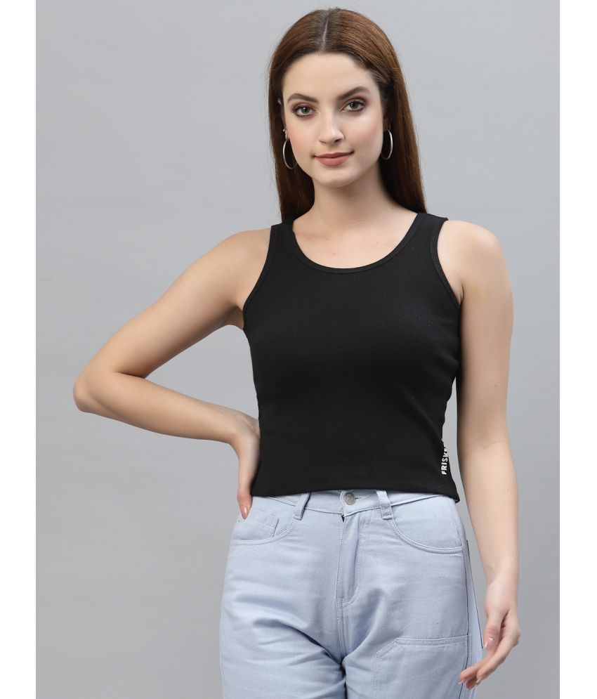     			Friskers Black Cotton Women's Camisole Top ( Pack of 1 )