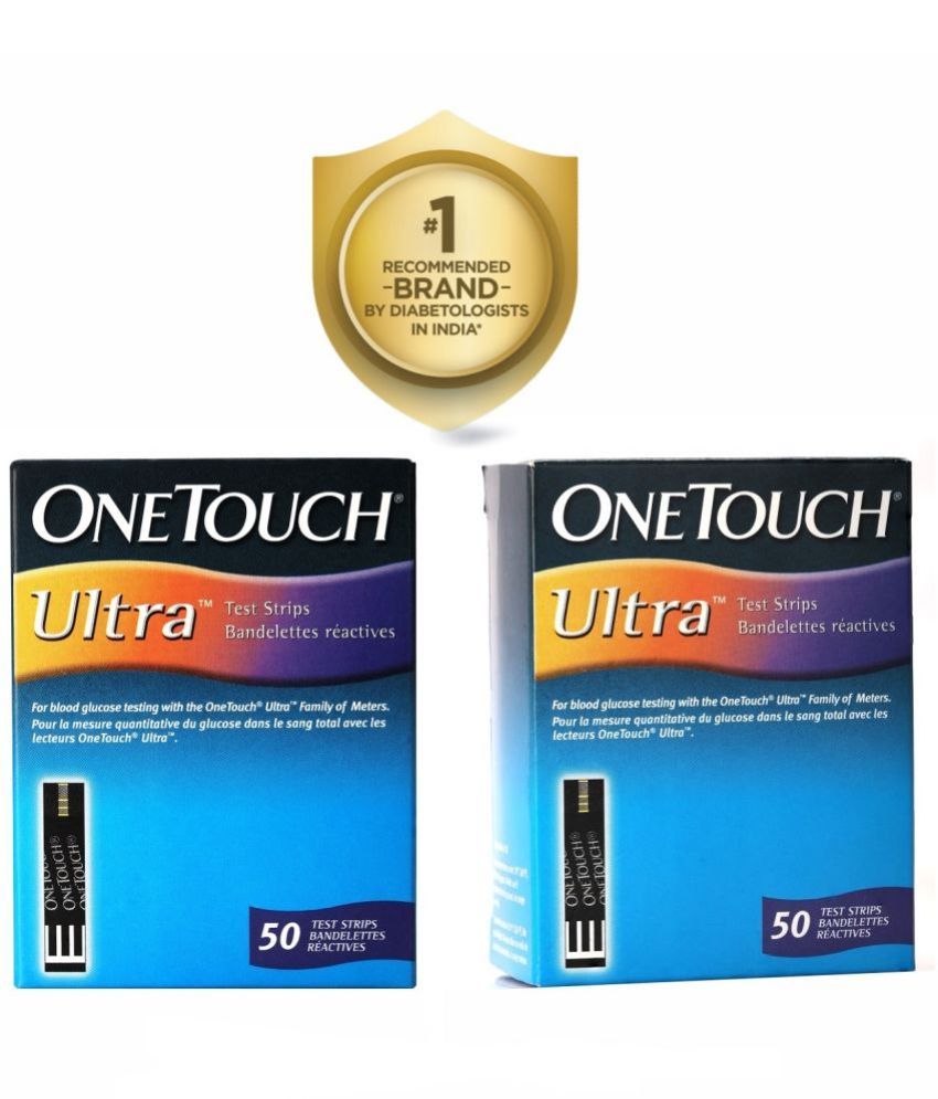     			OneTouch Ultra Test Strips | 2 Packs of 50 Strips each (total 100 Strips)