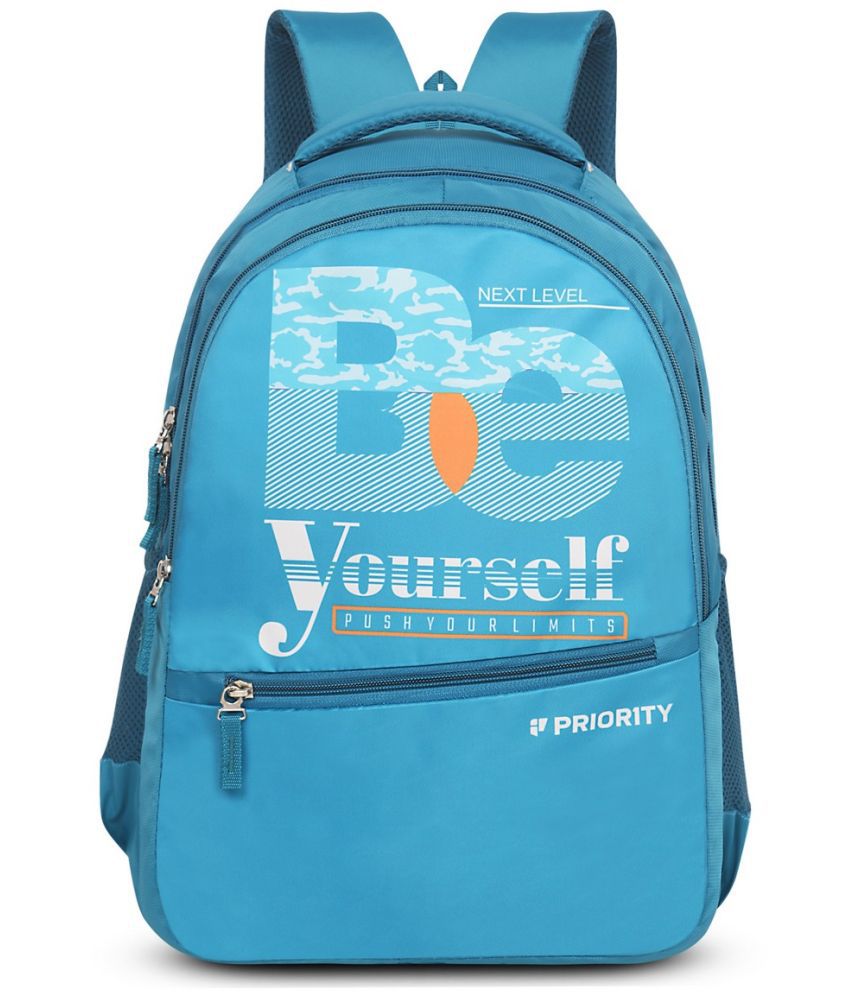     			Priority Blue Polyester Backpack ( 30 Ltrs )