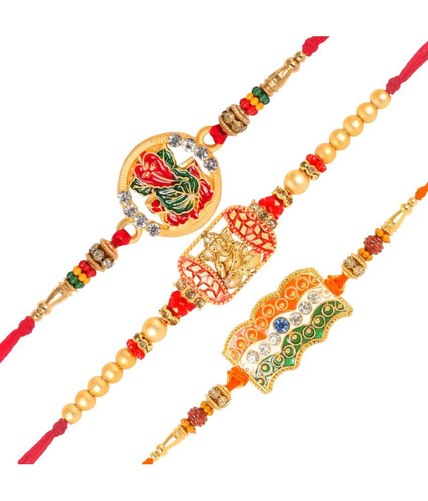     			VIVASTRI Rakhi Set Multicolour Rakhi Collection Pack of 3