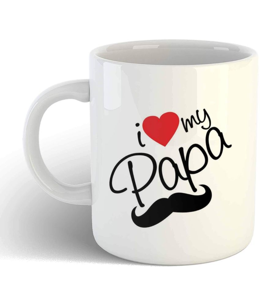     			iKraft I Love My Papa Graphic Ceramic Coffee Mug 325 mL ( Pack of 1 )