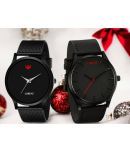 Lorenz Black PU Analog Men's Watch