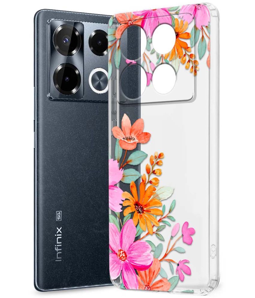     			Fashionury Multicolor Printed Back Cover Silicon Compatible For Infinix Note 40 pro plus 5G ( Pack of 1 )