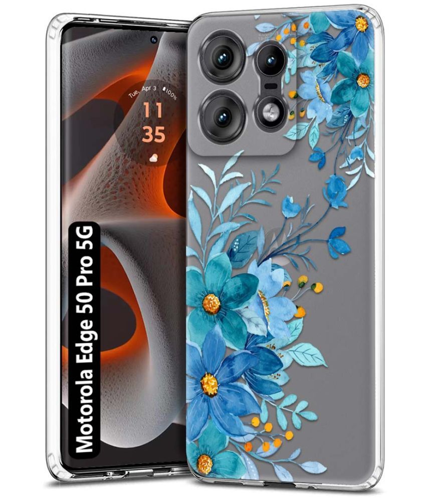     			Fashionury Multicolor Printed Back Cover Silicon Compatible For Motorola Edge 50 Pro 5G ( Pack of 1 )