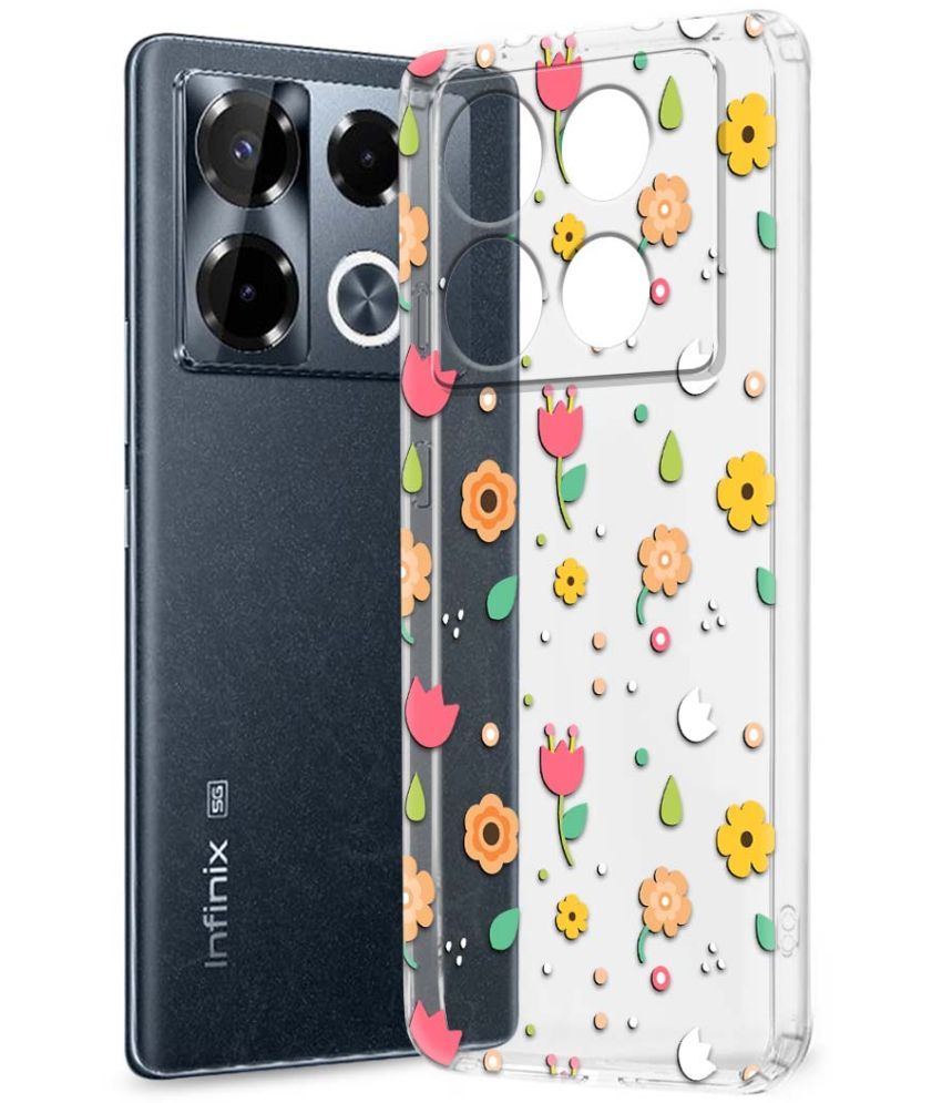     			Fashionury Multicolor Printed Back Cover Silicon Compatible For Infinix Note 40 pro plus 5G ( Pack of 1 )