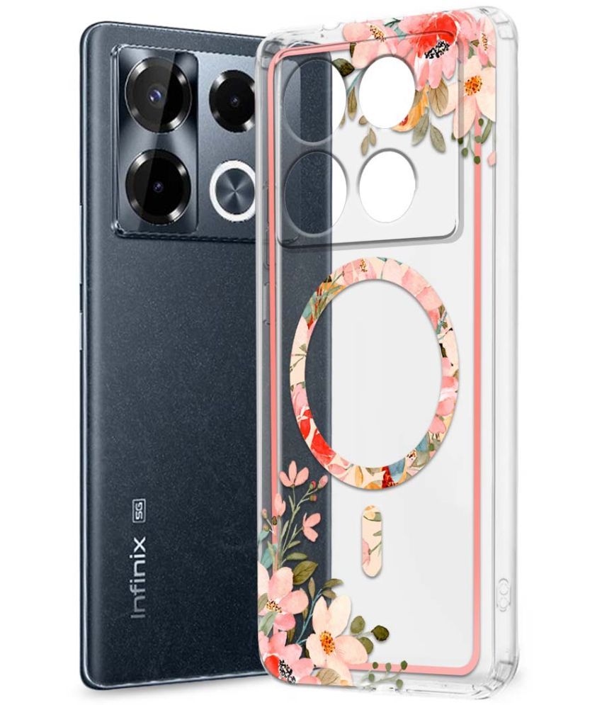     			Fashionury Multicolor Printed Back Cover Silicon Compatible For Infinix Note 40 pro plus 5G ( Pack of 1 )