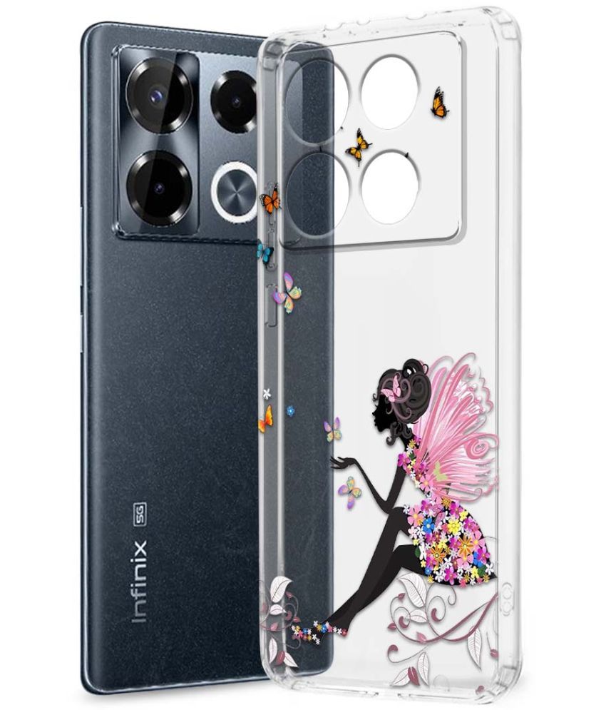     			Fashionury Multicolor Printed Back Cover Silicon Compatible For Infinix Note 40 pro plus 5G ( Pack of 1 )