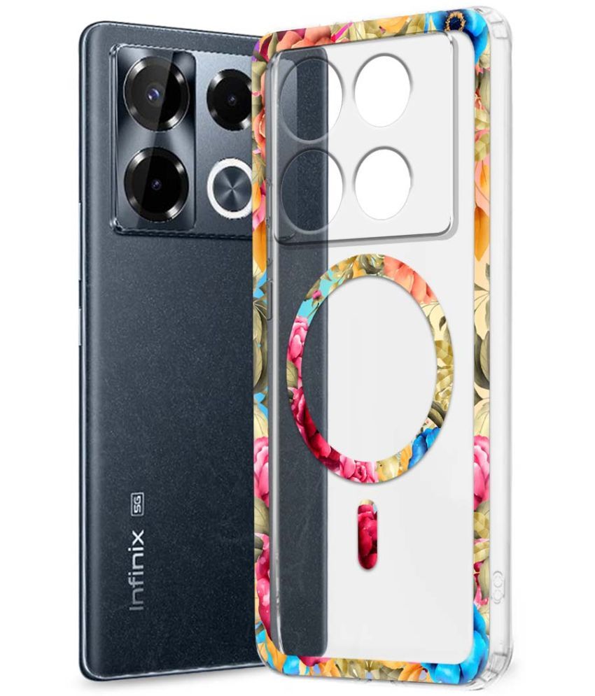     			Fashionury Multicolor Printed Back Cover Silicon Compatible For Infinix Note 40 pro plus 5G ( Pack of 1 )