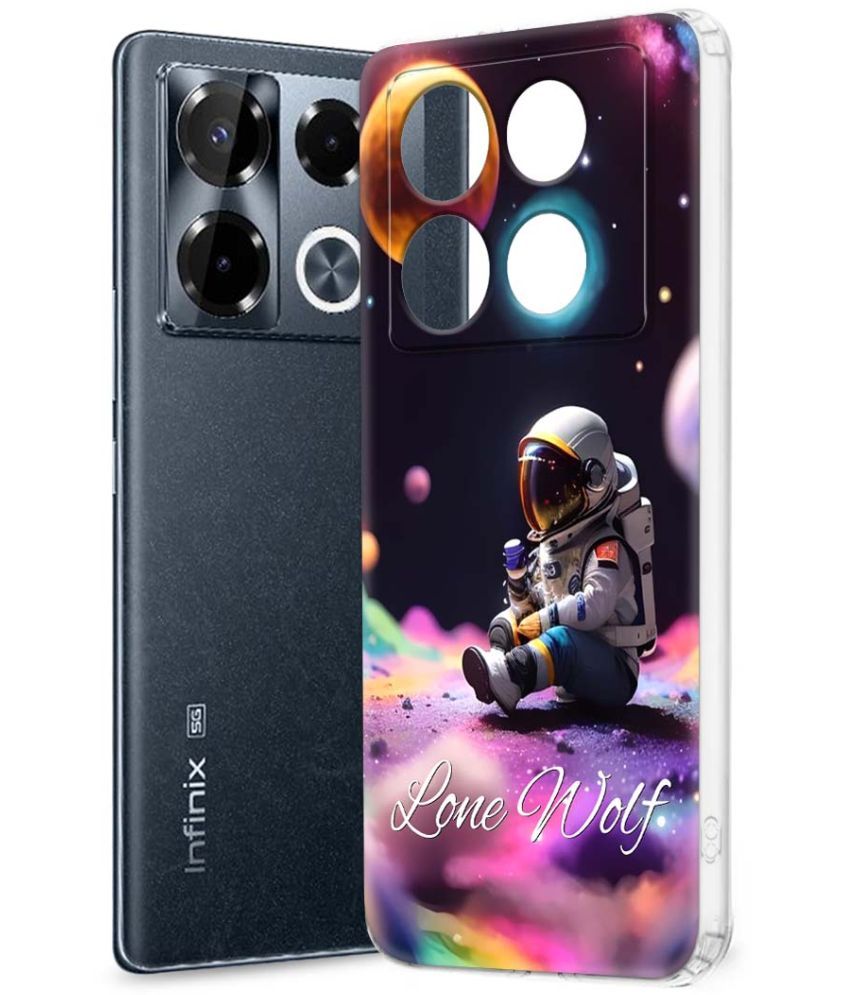     			Fashionury Multicolor Printed Back Cover Silicon Compatible For Infinix Note 40 pro plus 5G ( Pack of 1 )