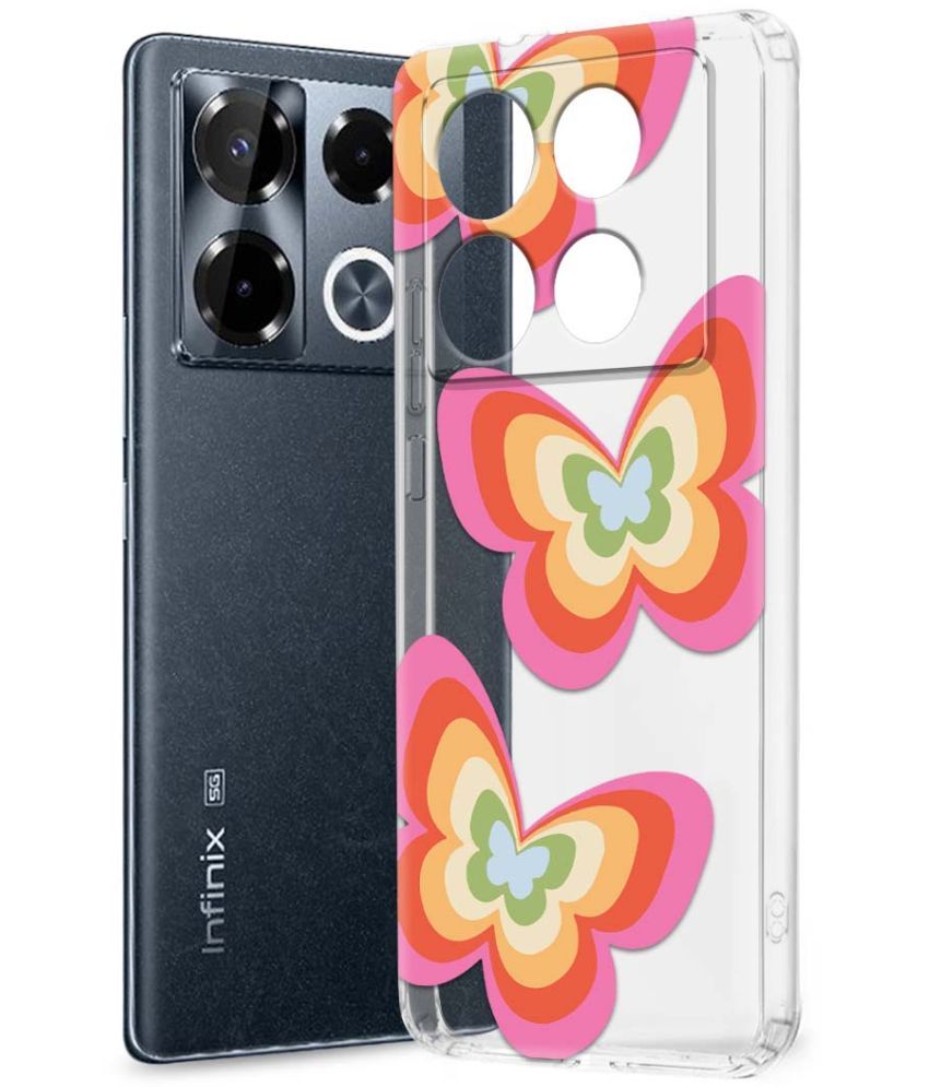     			Fashionury Multicolor Printed Back Cover Silicon Compatible For Infinix Note 40 pro plus 5G ( Pack of 1 )