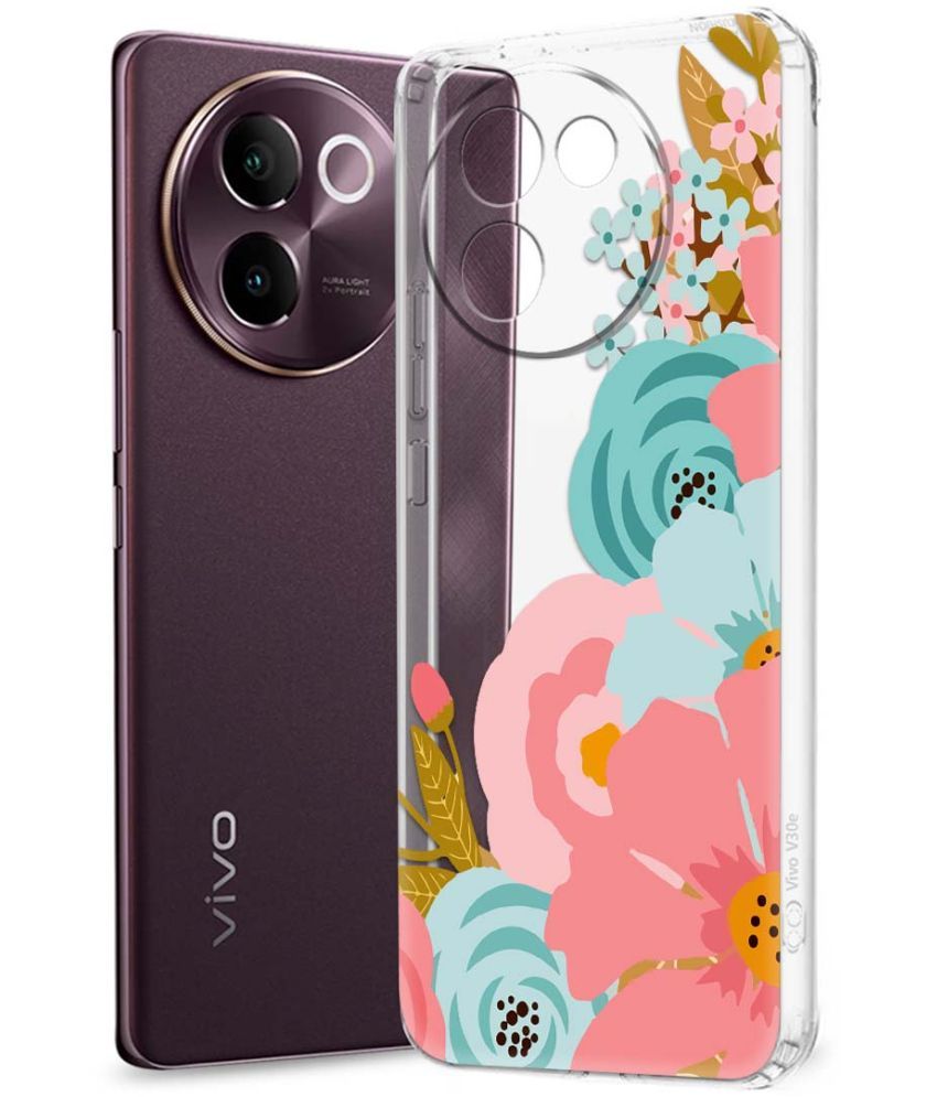     			Fashionury Multicolor Printed Back Cover Silicon Compatible For Vivo V30e 5G ( Pack of 1 )