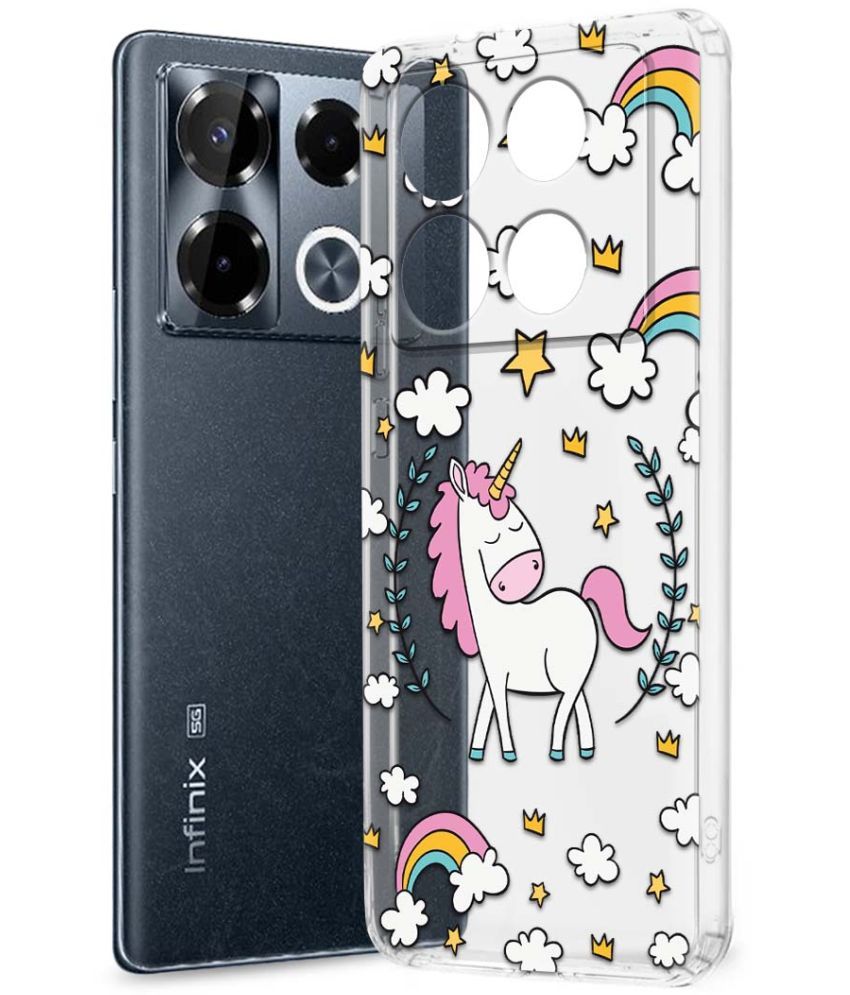     			Fashionury Multicolor Printed Back Cover Silicon Compatible For Infinix Note 40 pro plus 5G ( Pack of 1 )