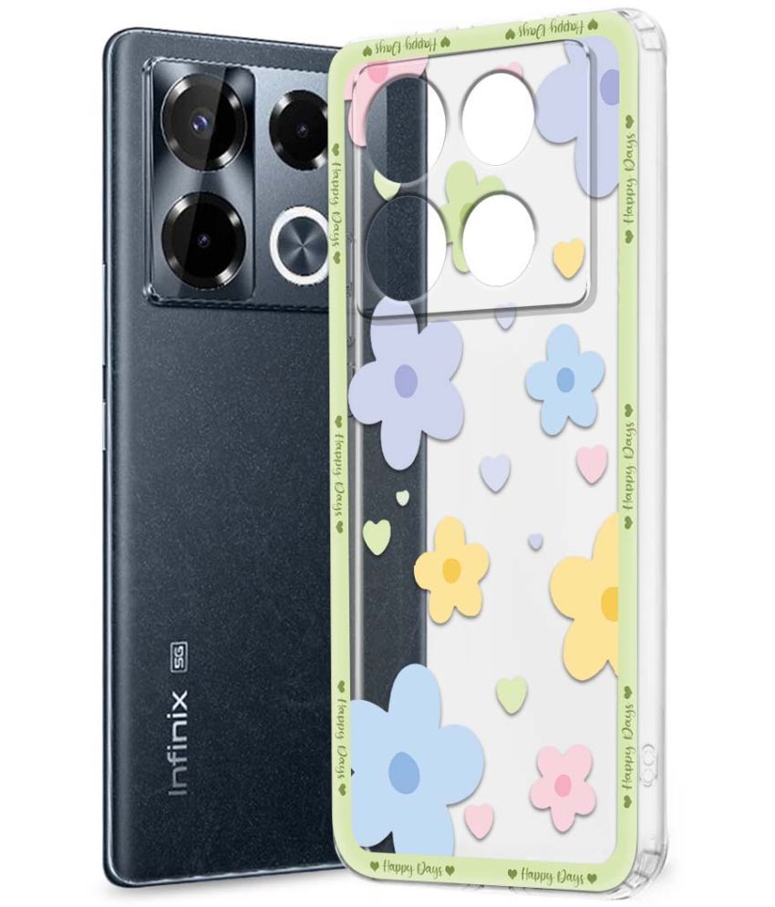     			Fashionury Multicolor Printed Back Cover Silicon Compatible For Infinix Note 40 pro plus 5G ( Pack of 1 )