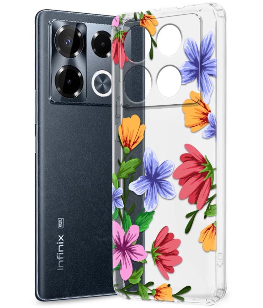     			Fashionury Multicolor Printed Back Cover Silicon Compatible For Infinix Note 40 pro plus 5G ( Pack of 1 )