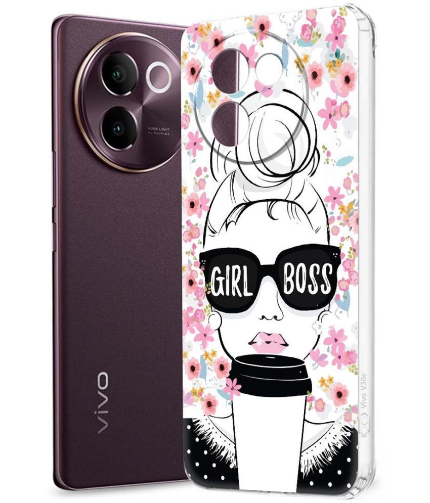     			Fashionury Multicolor Printed Back Cover Silicon Compatible For Vivo V30e 5G ( Pack of 1 )