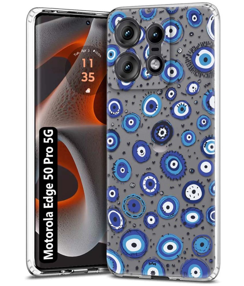     			Fashionury Multicolor Printed Back Cover Silicon Compatible For Motorola Edge 50 Pro 5G ( Pack of 1 )