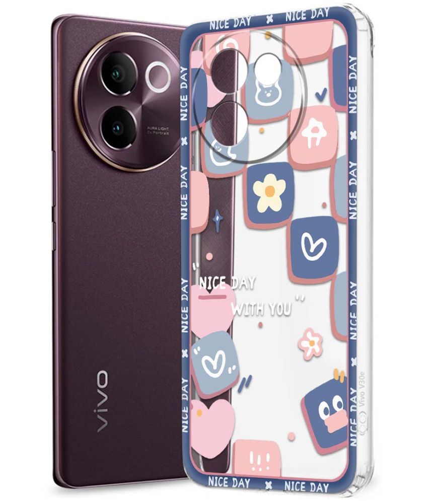     			Fashionury Multicolor Printed Back Cover Silicon Compatible For Vivo V30e 5G ( Pack of 1 )