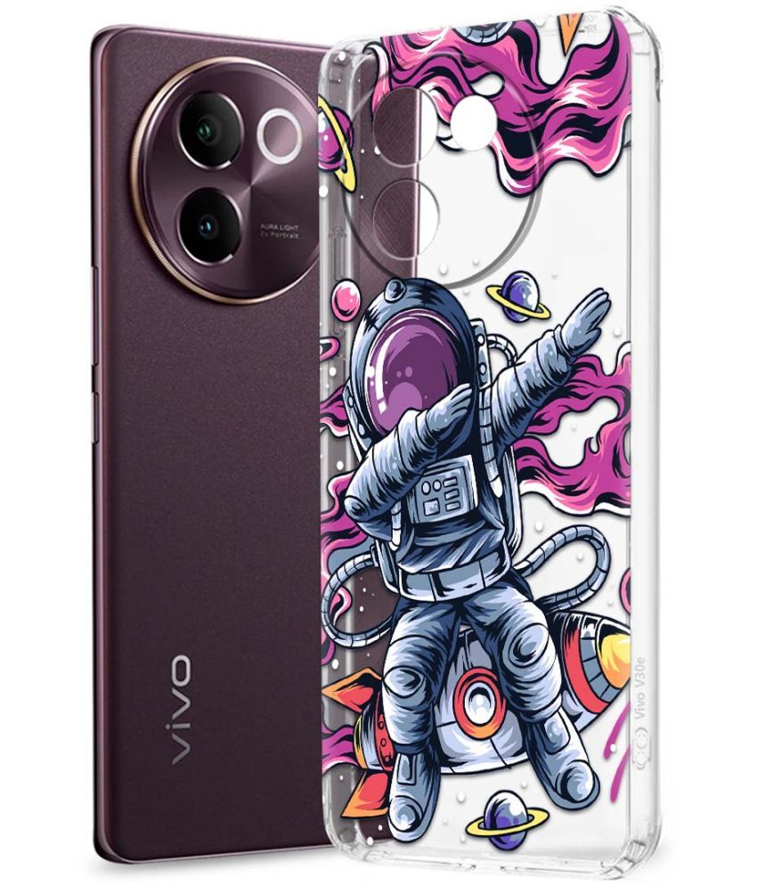     			Fashionury Multicolor Printed Back Cover Silicon Compatible For Vivo V30e 5G ( Pack of 1 )