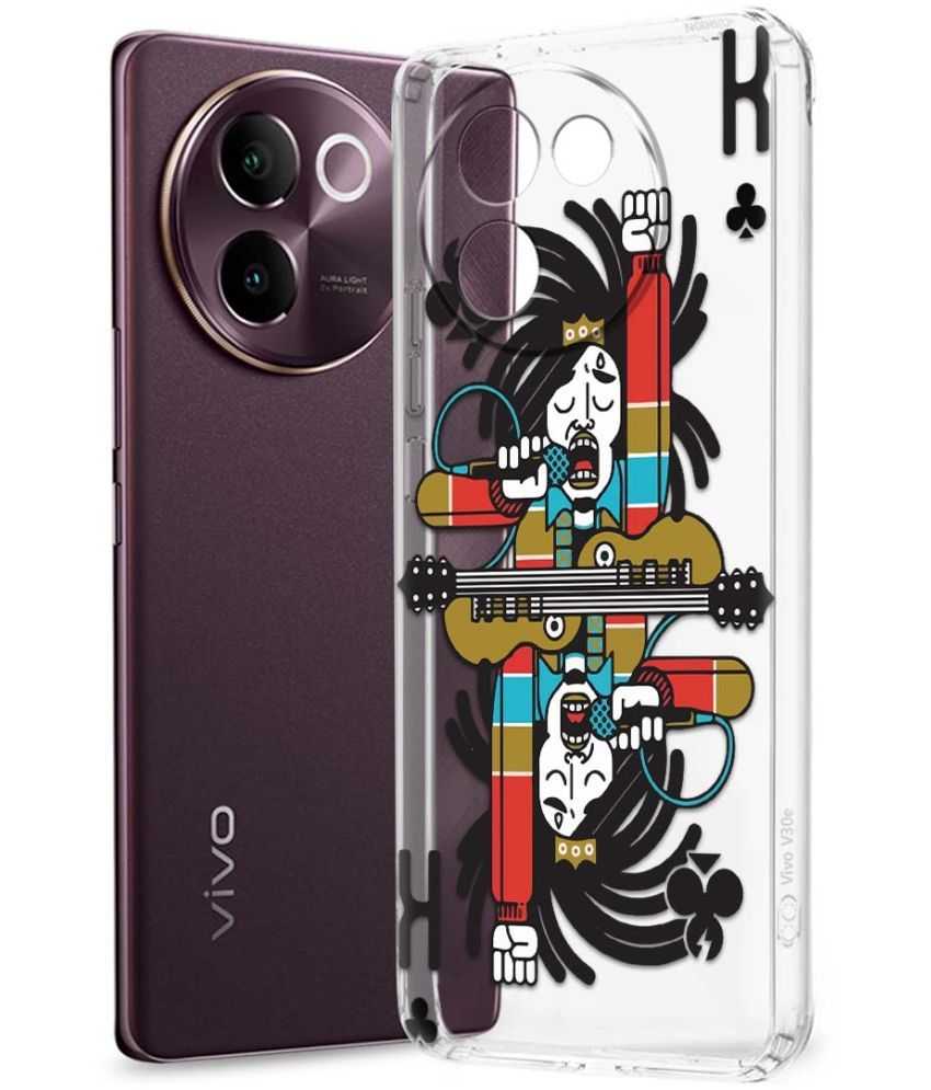     			Fashionury Multicolor Printed Back Cover Silicon Compatible For Vivo V30e 5G ( Pack of 1 )