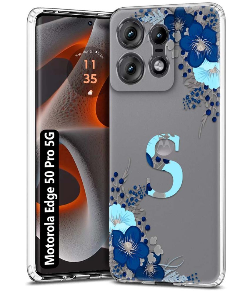     			Fashionury Multicolor Printed Back Cover Silicon Compatible For Motorola Edge 50 Pro 5G ( Pack of 1 )