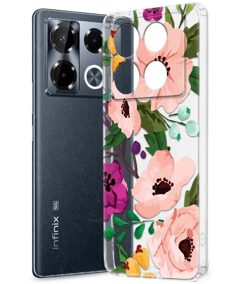     			Fashionury Multicolor Printed Back Cover Silicon Compatible For Infinix Note 40 pro plus 5G ( Pack of 1 )