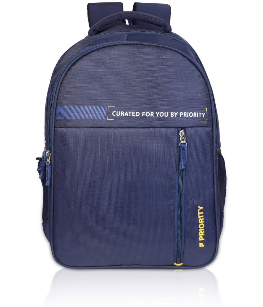     			Priority Blue Polyester Backpack ( 33 Ltrs )