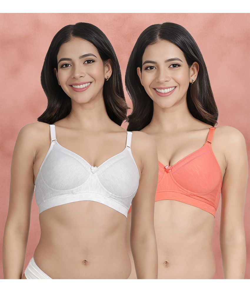    			Susie Pink Cotton Blend Lightly Padded Women's Everyday Bra ( Pack of 2 )