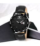 Lorenz Black PU Analog Men's Watch