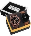 Lorenz Brown PU Analog Men's Watch