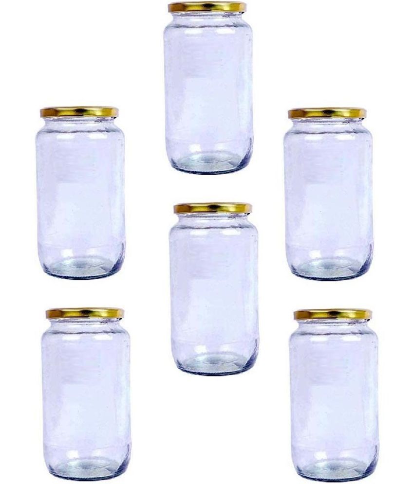     			AFAST Glass Container Jar Glass Nude Utility Container ( Set of 6 )