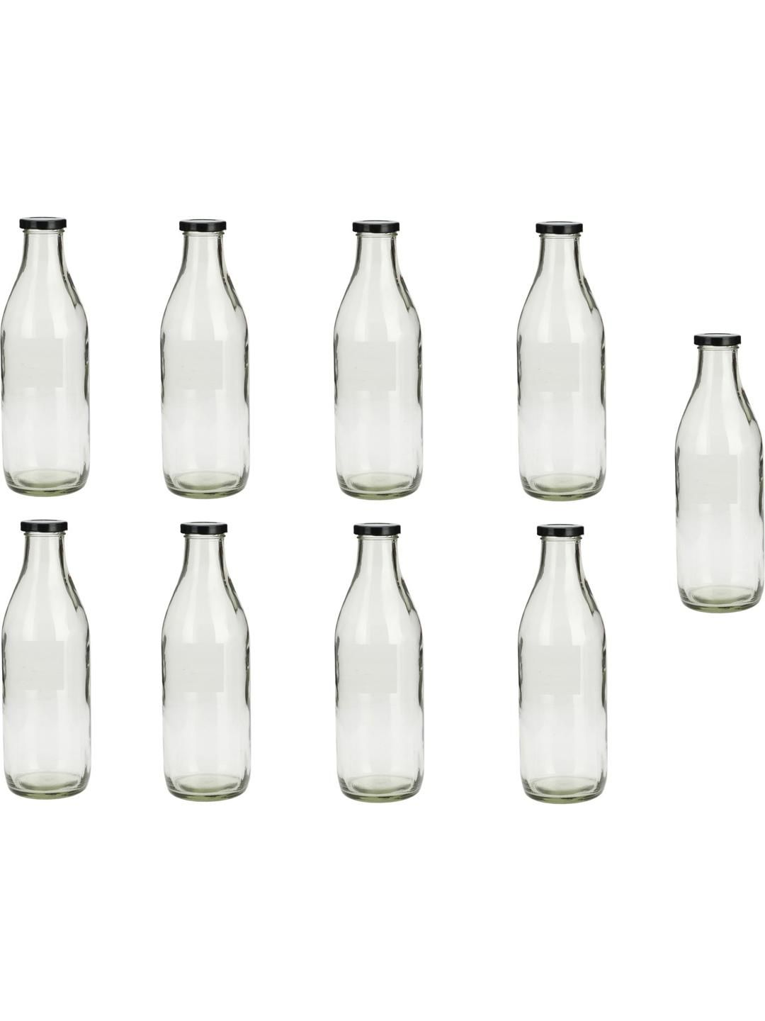     			AFAST Multipurpose Bottle Glass Transparent Utility Container ( Set of 9 )