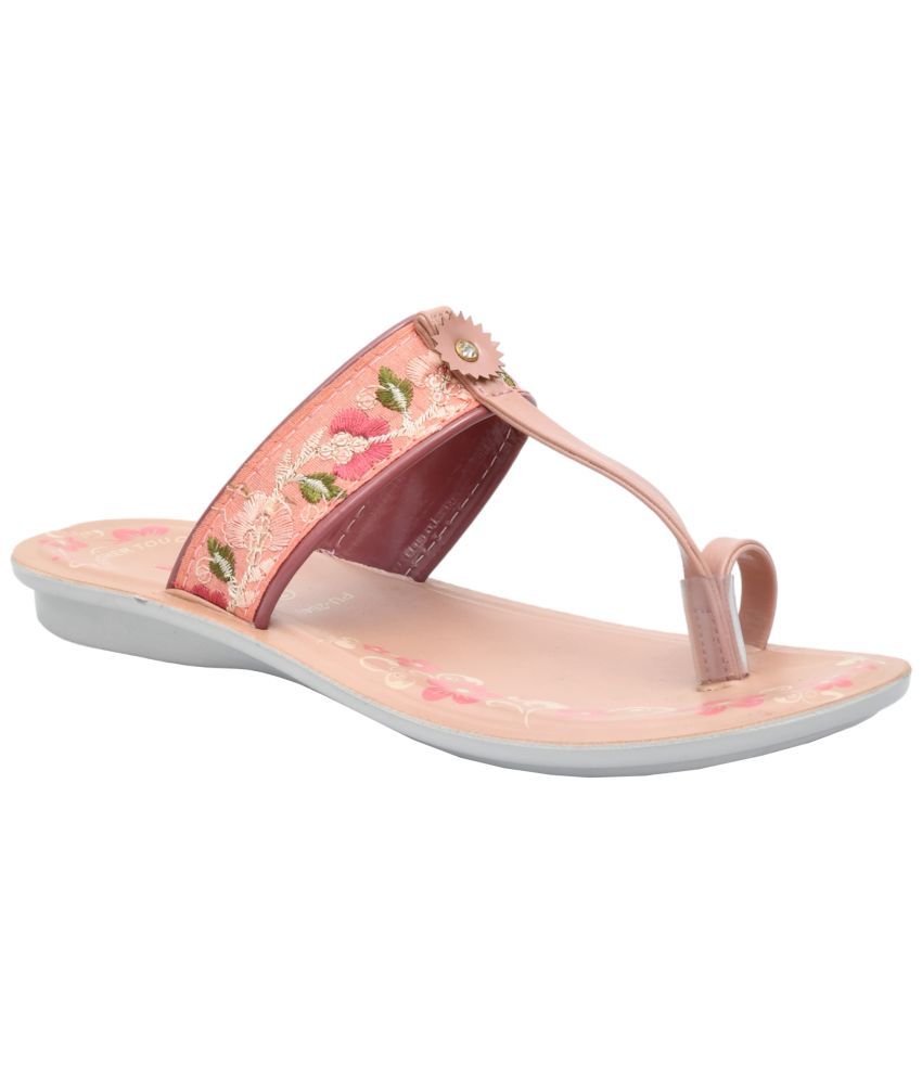     			Ajanta Peach Women's Flats