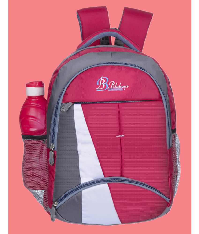     			Blubags Red Polyester Backpack ( 35 Ltrs )