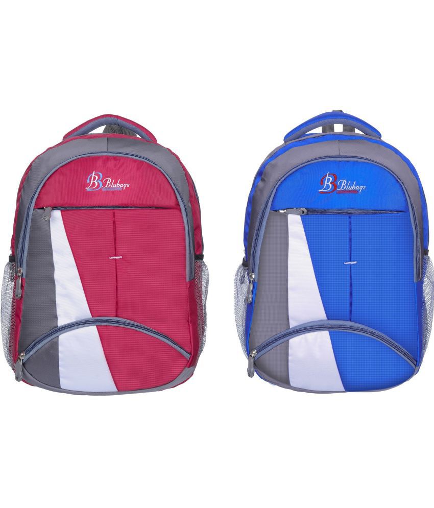     			Blubags Red Polyester Backpack ( 36 Ltrs )