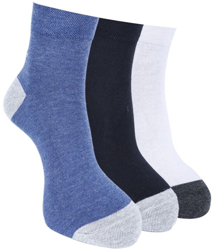     			Force NXT Cotton Blend Men's Colorblock Multicolor Ankle Length Socks ( Pack of 3 )