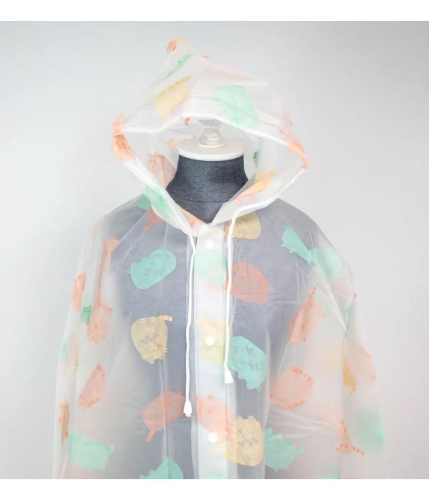     			Infispace Polyester Long Raincoat - Multi Color