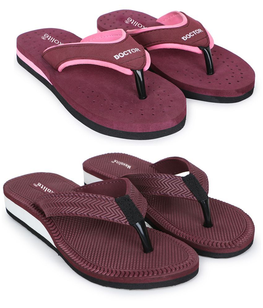     			Mexolite Maroon Women's Slipper