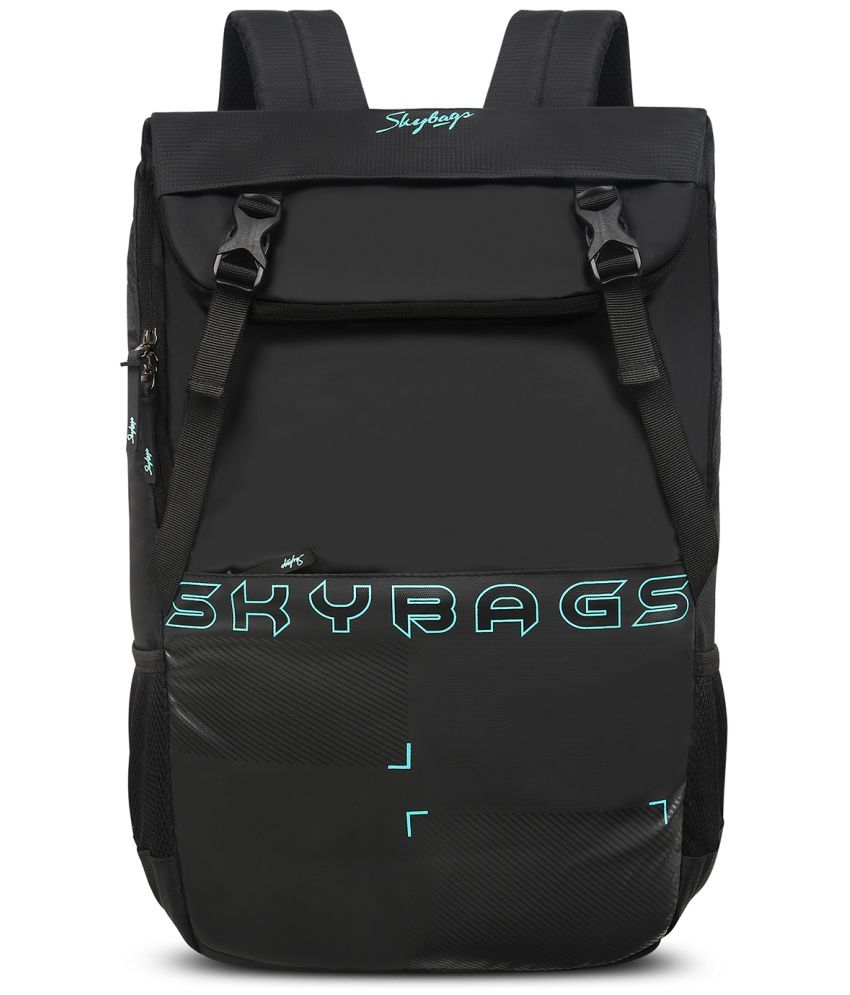     			Skybags Black Polyester Backpack ( 19 Ltrs )