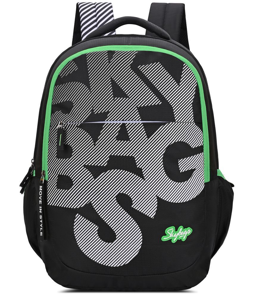     			Skybags Black Polyester Backpack ( 32 Ltrs )