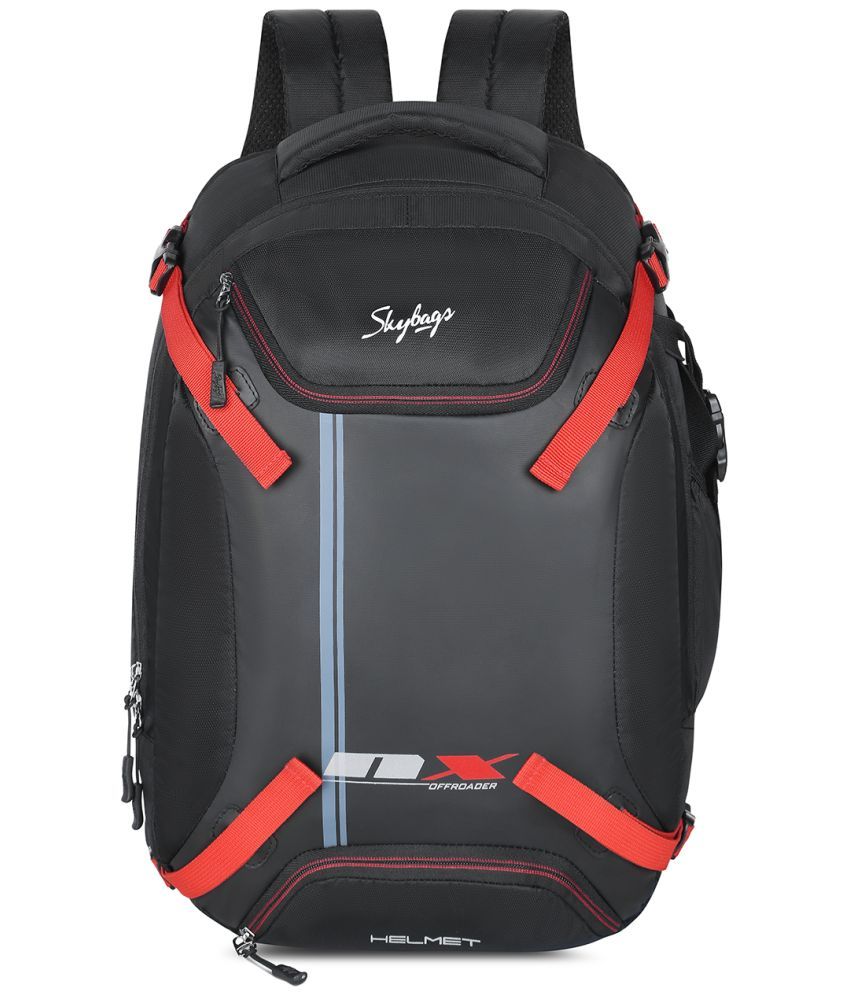     			Skybags Black Polyester Backpack ( 32 Ltrs )