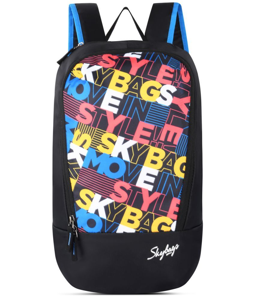     			Skybags Blue Polyester Backpack ( 15 Ltrs )